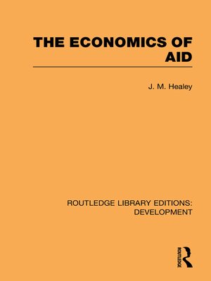 cover image of The Economics of Aid